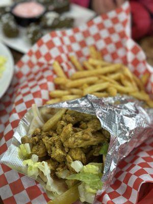 Chicken Shawarma Pita Combo