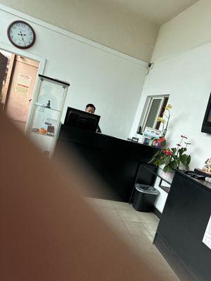 This is the gentleman who is rude as a am waiting here he keeps telling me to move out the way when I am literally in the waiting room