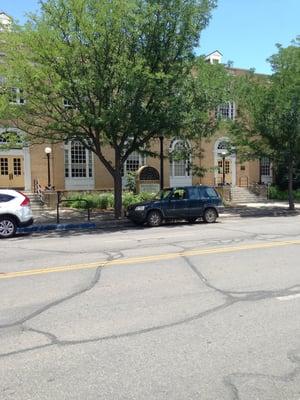 Front of the old main post office.