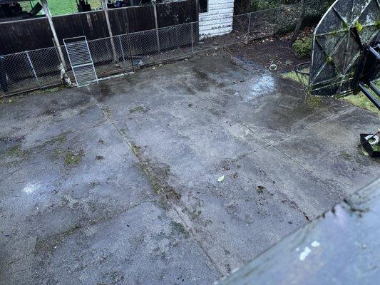 After showing the space cleared