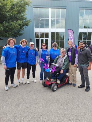 We walk Annually! Even with canes and mobility scooters
