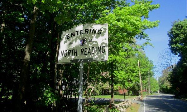 Entering North Reading, Massachusetts.