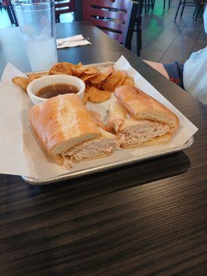 turkey dip and chips