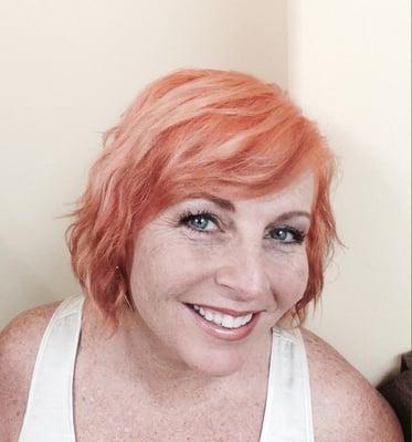 New hair color! Peaches and cream!!!