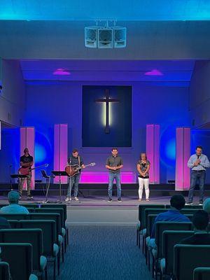 Sunday morning worship