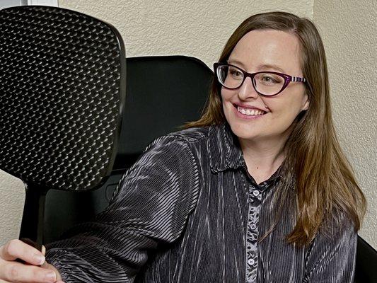 Happy with the results after just one short treatment. See you for the follow up!