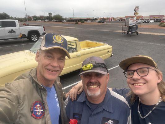 The Captain with Mike and Creed