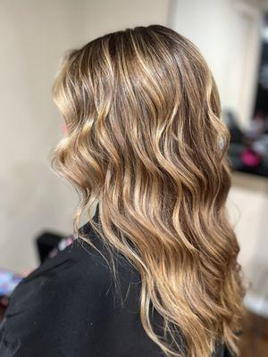 Honey blonde highlights