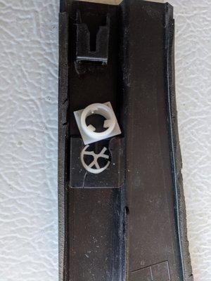 Broke my roof rail cover attachment point AND the attachment piece. Had to fix it myself.