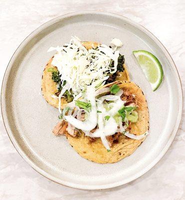 Broccoli & Carnitas Taco