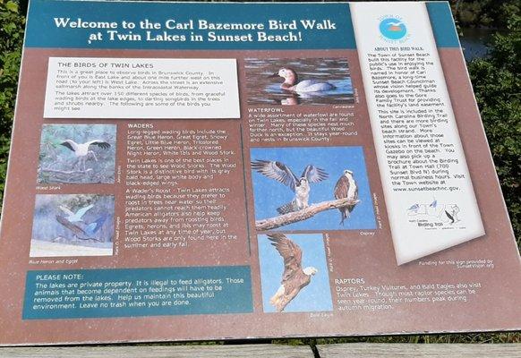 Carl Bazemore Birdwalk at Twin Lakes