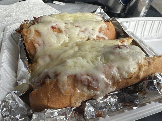 12" Chicken Parmesan sub. Delicious