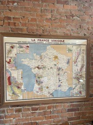 France - map of wine regions