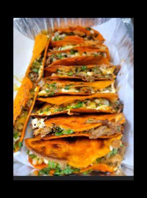 Cheese Birria tacos tray