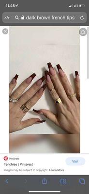 Picture of requested nails