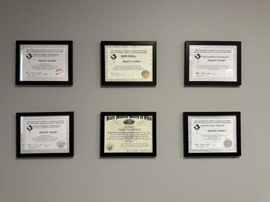 Certifications and Degree