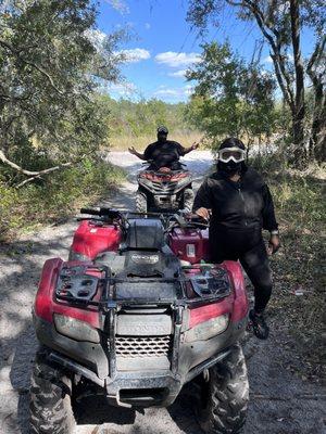 Trail ride thru the forest