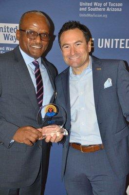 I was presented 2017 United Way of Tucson and Southern Arizona All American Award