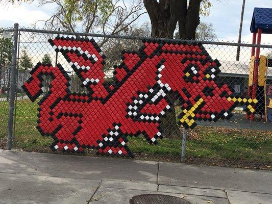 Close up of cute dragon