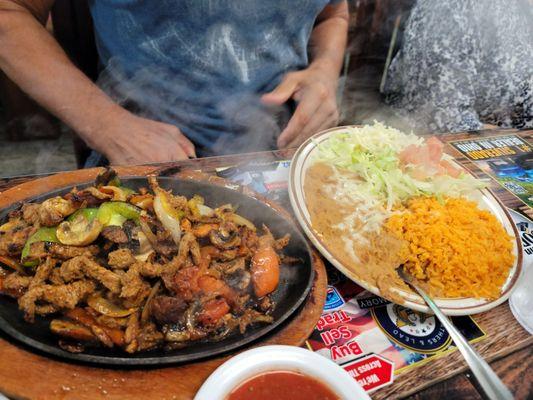 Steak Fajitas (came with tortillas)