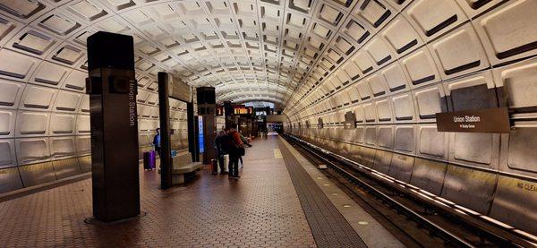 When I first saw photos of Metro stations taken from above, I thought this vault would be grand, but it's smaller and used at many stations