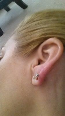 2 days after getting it pierced