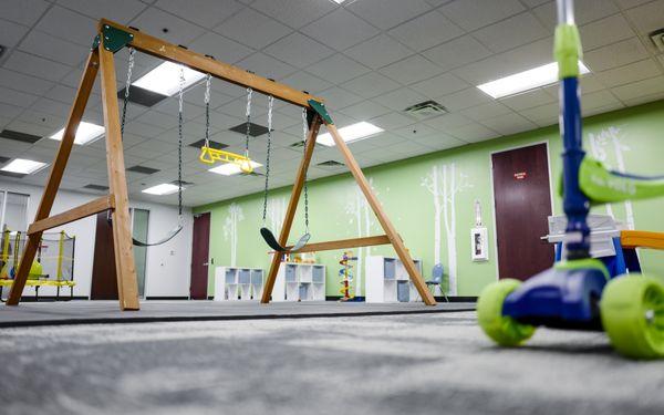 Large indoor gym for social engagement