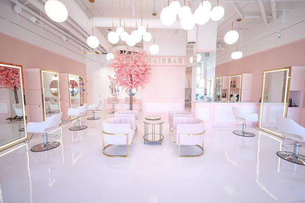 Our beautiful interior HairBae Beauty Bar 818-358-4144
