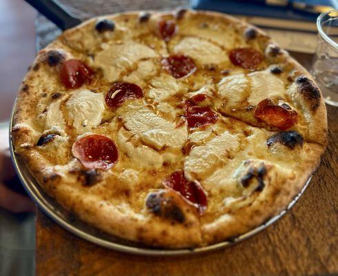 Hot Honey Pepperoni Pizza