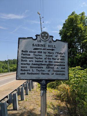 Sabine Hill Historical Marker