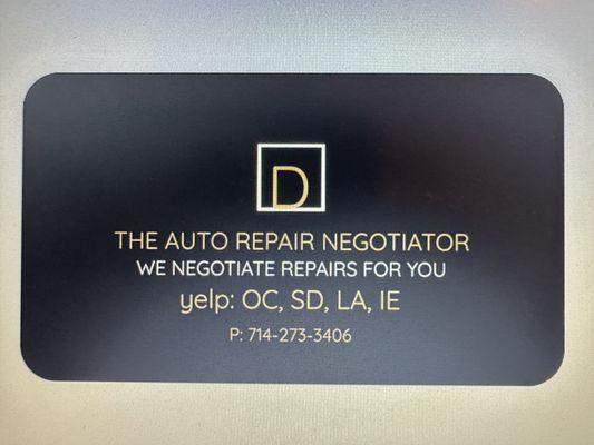 The Auto Repair Negotiator