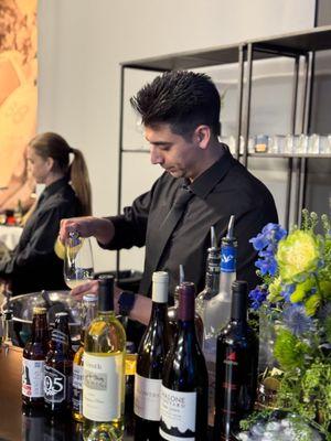 Our Mixologist Jonathon in action