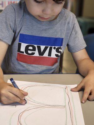 Learning the letter B