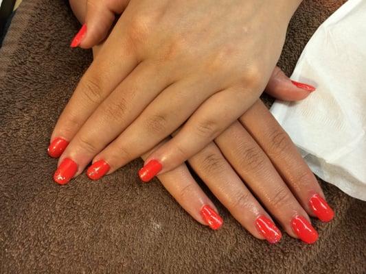 Sassy gel colors like this one from CND "Tropix"