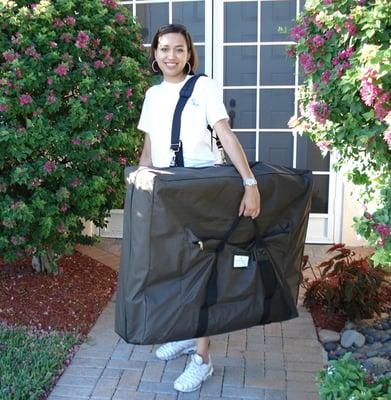 Body Well therapist showing up for a job!