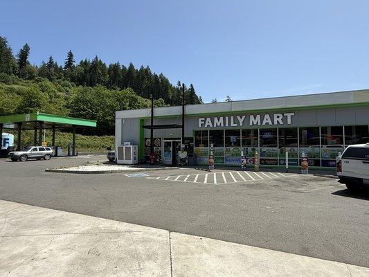 Family Mart (rarely would I review a gas station but occasionally it's worth it. Clean bathrooms. Efficient.)