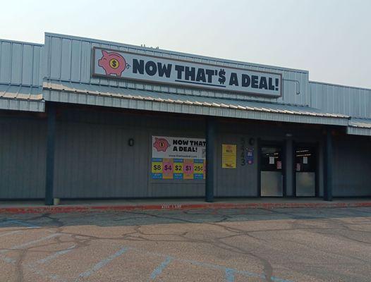 Front entrance of store.