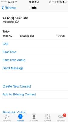 The 1 minute conversation I had with the rude UNPROFESSIONAL man over the phone who then "CURSED" at me!