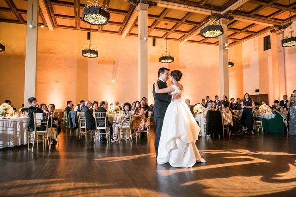 Amber tone lighting against the wall.