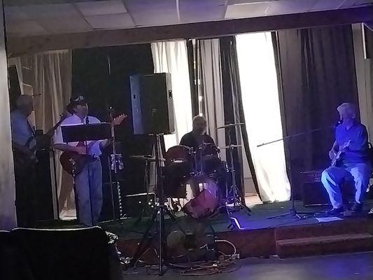 Band we had perform for us in our new dance hall and stage area.