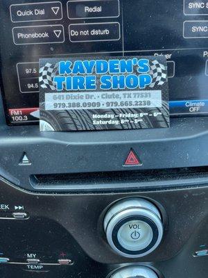 Kaydens Tire Shop