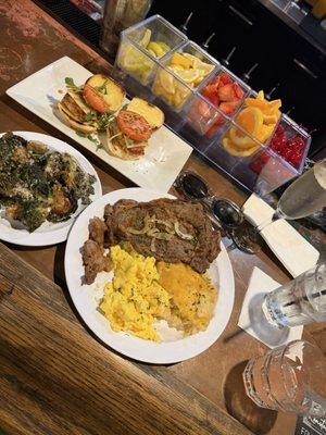 Steak and eggs Honey Pepper Salmon Sliders