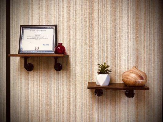 Office decor. A clean comfortable environment.