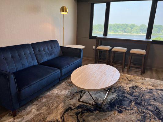 Living room of River View Suite