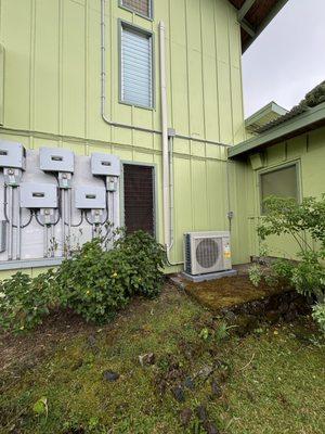 A new Daikin 24K btu split system!! This customer took advantage of our back to school specials!!