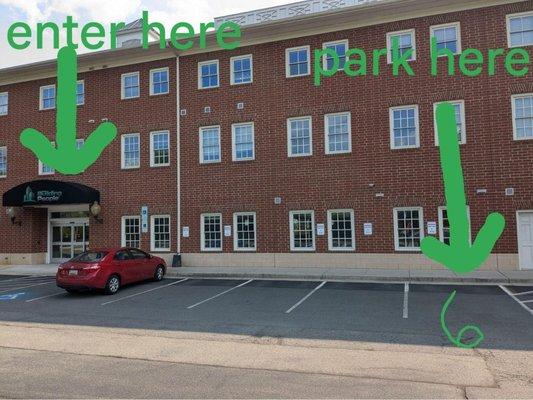 Parking and Entrance for Collective Health Center
Free parking available in the lot - spot #6 and entrance is on the second f...