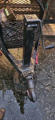 Trailer jack repaired