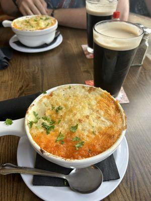 Shepherds pie and stout!