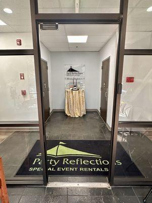 Showroom entrance