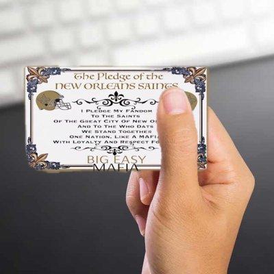 The official pledge of the New Orleans Saints